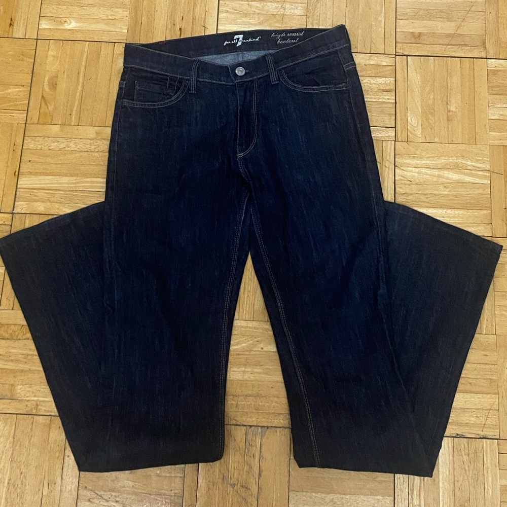 7 of All Man Kind High waist Boot Cut jeans